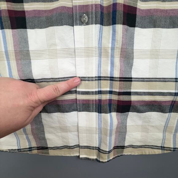 Wrangler Twenty X Plaid Button Down Men XXL Western Woven Shirt - Picture 6 of 8